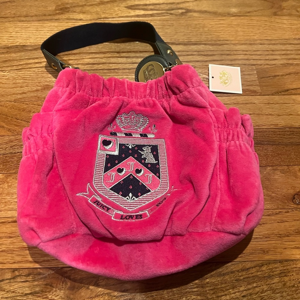 NEW AUTHENTIC VINTAGE RARE JUICY COUTURE medium SHOULDER BAG